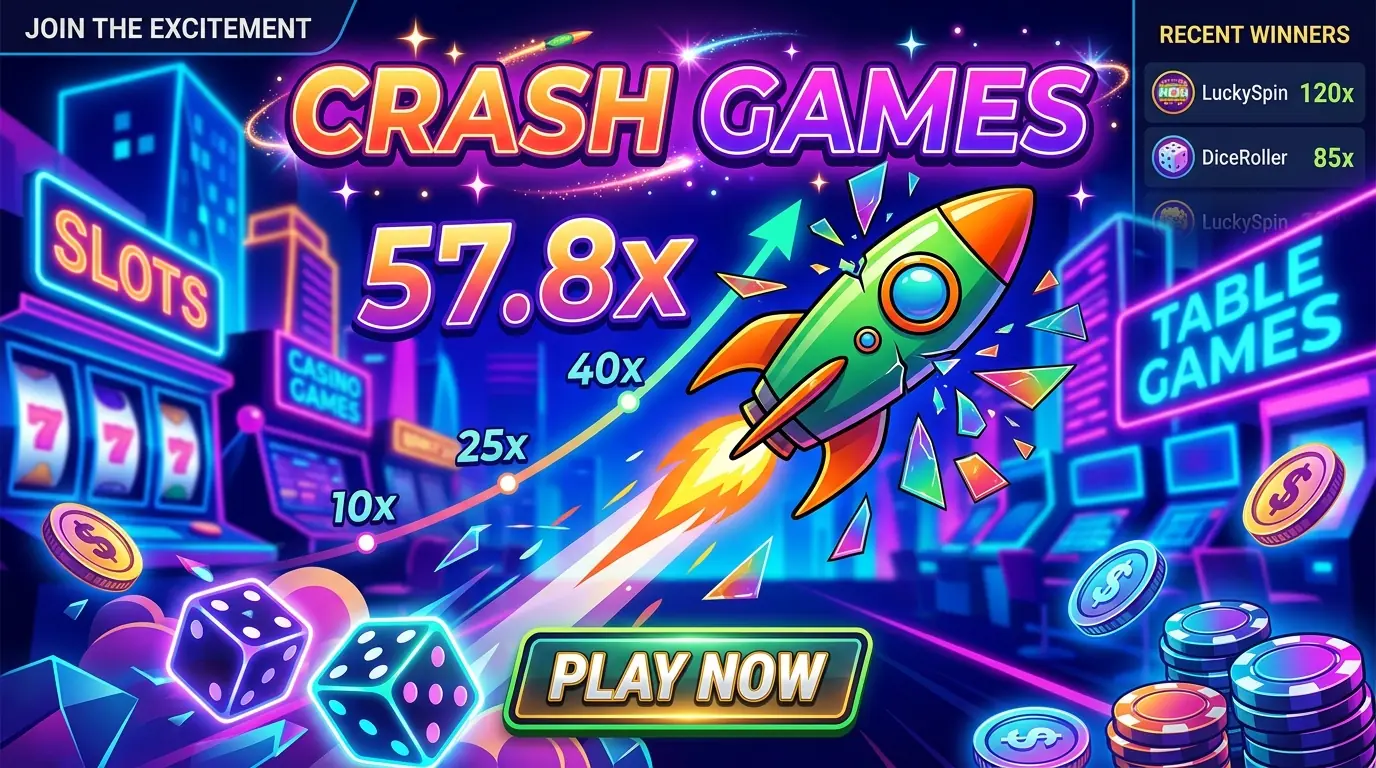 Spil crashspil hos Luna casino